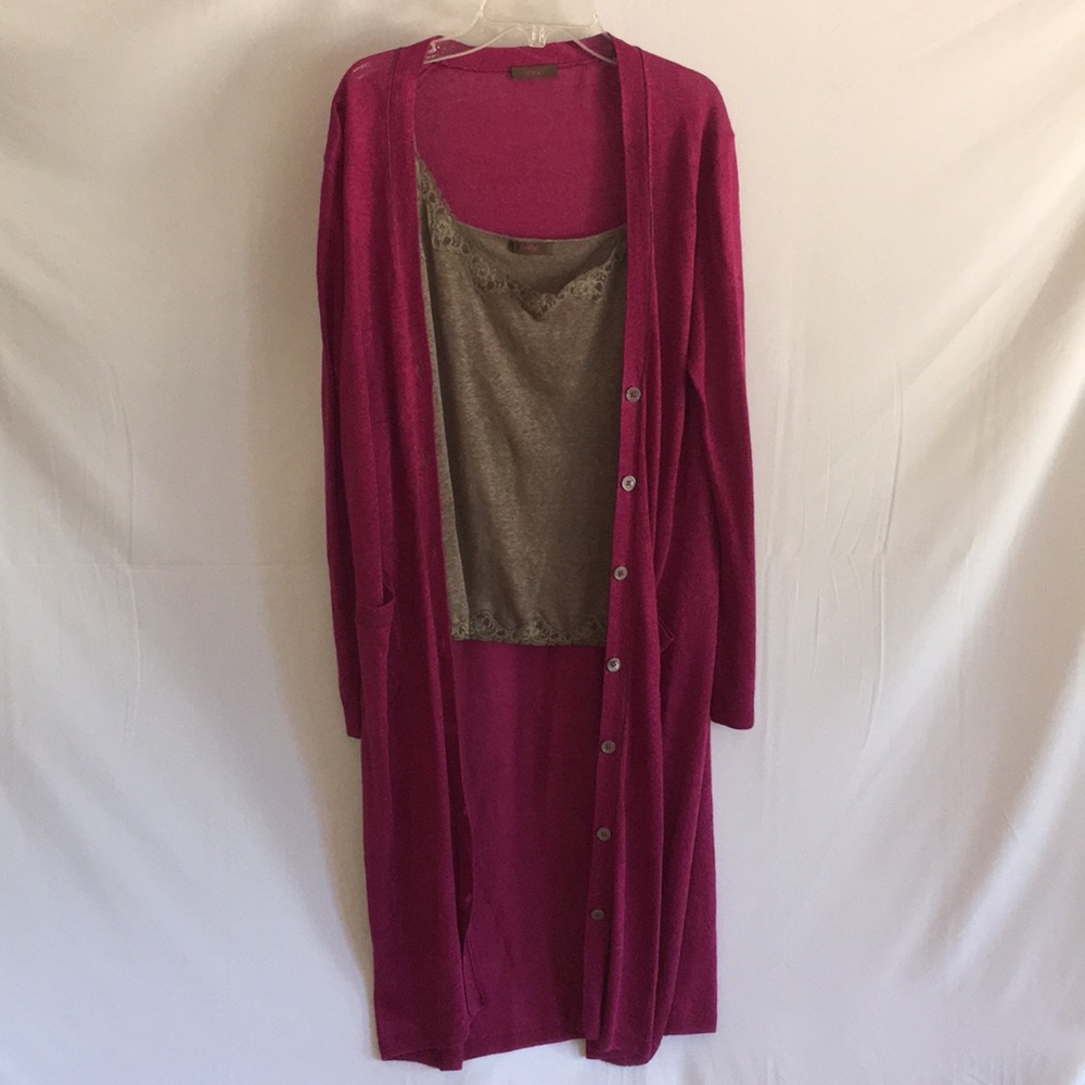 Wrap brandCardigan and Camisole - 100% Linen - new